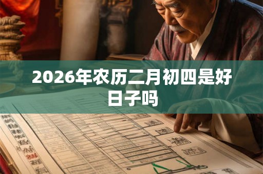 2026年农历二月初四是好日子吗