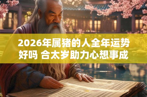 2026年属猪的人全年运势好吗 合太岁助力心想事成