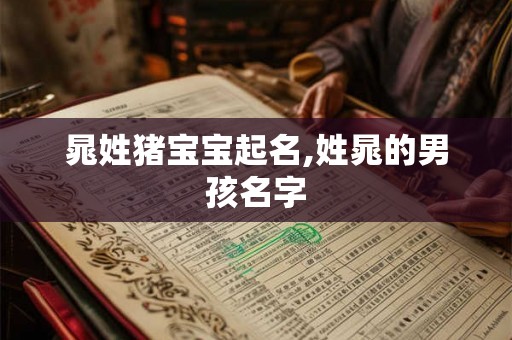 晁姓猪宝宝起名,姓晁的男孩名字