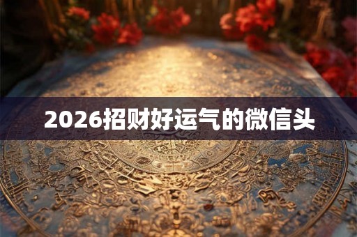 2026招财好运气的微信头 2026招财好运气的微信头