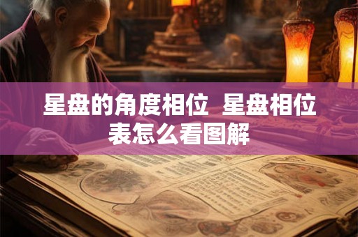 星盘的角度相位  星盘相位表怎么看图解