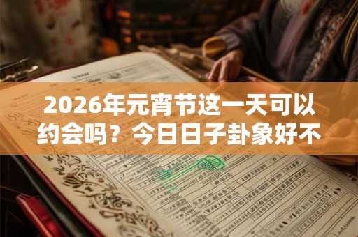 2026年元宵节这一天可以约会吗？今日日子卦象好不好？