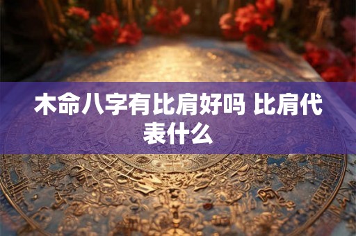 木命八字有比肩好吗 比肩代表什么