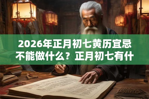 2026年正月初七黄历宜忌不能做什么？正月初七有什么禁忌？