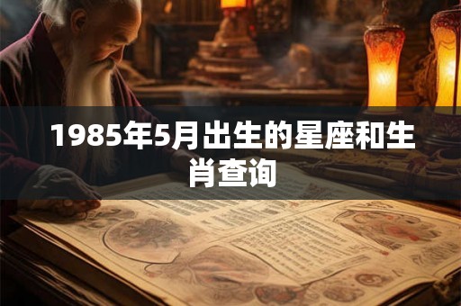 1985年5月出生的星座和生肖查询