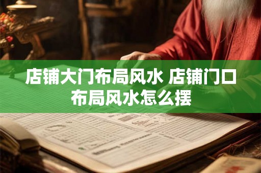 店铺大门布局风水 店铺门口布局风水怎么摆