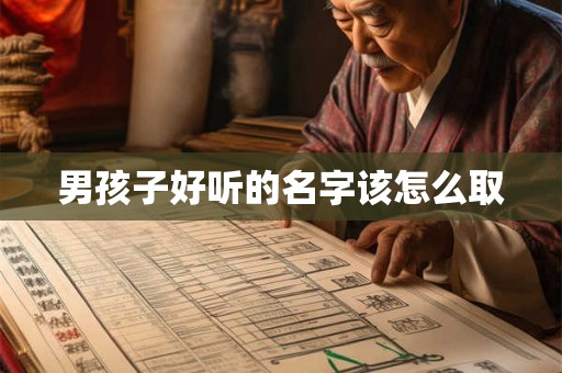 男孩子好听的名字该怎么取