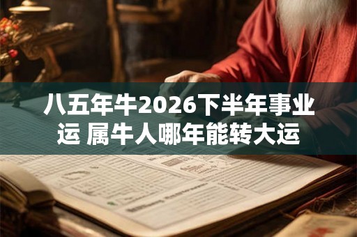 八五年牛2026下半年事业运 属牛人哪年能转大运