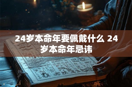 24岁本命年要佩戴什么 24岁本命年忌讳 24岁本命年要佩戴什么 24岁本命年忌讳