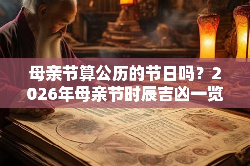 母亲节算公历的节日吗？2026年母亲节时辰吉凶一览