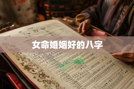 女命婚姻好的八字