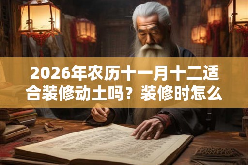 2026年农历十一月十二适合装修动土吗?装修时怎么做吉利? 2026年农历十一月十二适合装修动土吗?装修时怎么做吉利?