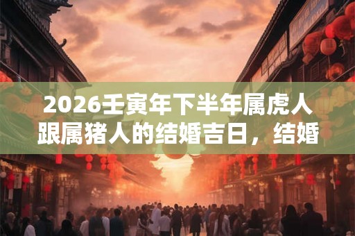 2026壬寅年下半年属虎人跟属猪人的结婚吉日，结婚需要注意什么？