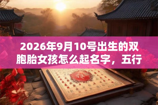 2026年9月10号出生的双胞胎女孩怎么起名字，五行属什么？