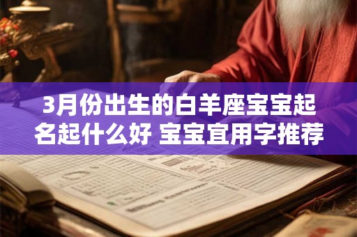 3月份出生的白羊座宝宝起名起什么好 宝宝宜用字推荐 3月份出生的白羊座宝宝起名起什么好 宝宝宜用字推荐