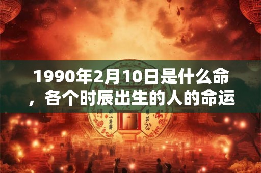 1990年2月10日是什么命，各个时辰出生的人的命运