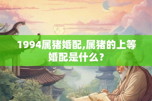 1994属猪婚配,属猪的上等婚配是什么？