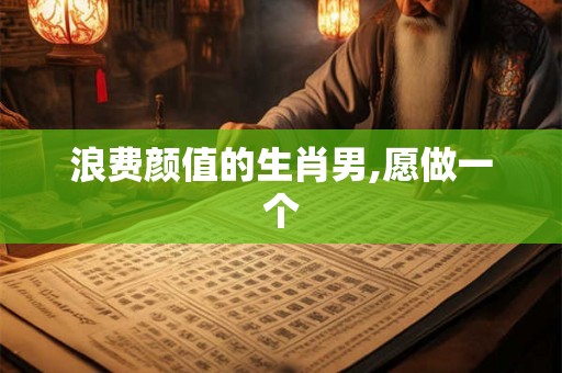 浪费颜值的生肖男,愿做一个 浪费颜值的生肖男,愿做一个