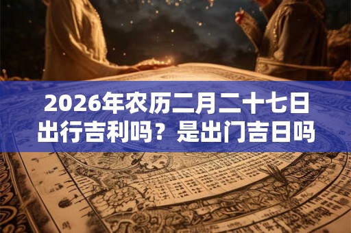 2026年农历二月二十七日出行吉利吗？是出门吉日吗