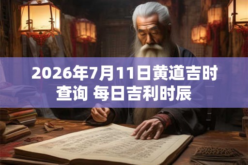 2026年7月11日黄道吉时查询 每日吉利时辰