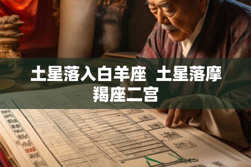 土星落入白羊座  土星落摩羯座二宫