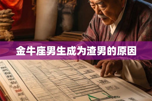 金牛座男生成为渣男的原因