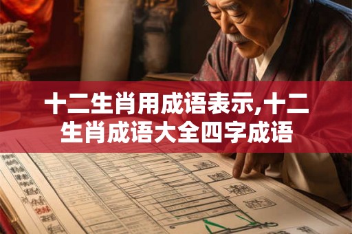 十二生肖用成语表示,十二生肖成语大全四字成语