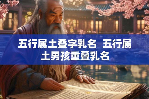 五行属土叠字乳名  五行属土男孩重叠乳名