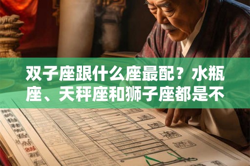 双子座跟什么座最配？水瓶座、天秤座和狮子座都是不错的选择！