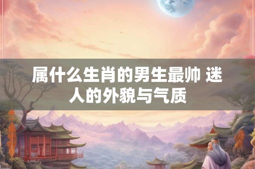 属什么生肖的男生最帅 迷人的外貌与气质