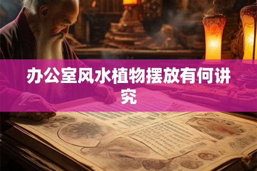 办公室风水植物摆放有何讲究