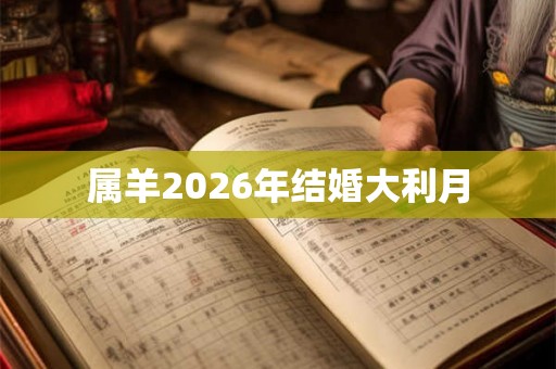 属羊2026年结婚大利月