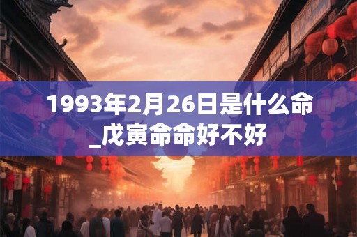 1993年2月26日是什么命_戊寅命命好不好 1993年2月26日是什么命_戊寅命命好不好