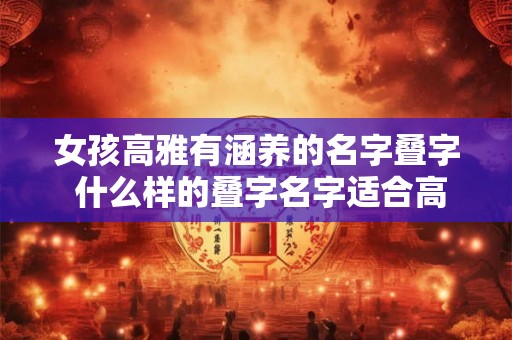 女孩高雅有涵养的名字叠字 什么样的叠字名字适合高雅有涵养的女孩