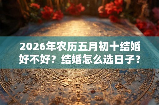 2026年农历五月初十结婚好不好?结婚怎么选日子? 2026年农历五月初十结婚好不好?结婚怎么选日子?