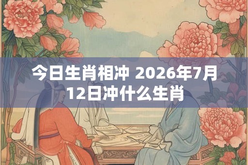 今日生肖相冲 2026年7月12日冲什么生肖 今日生肖相冲 2026年7月12日冲什么生肖