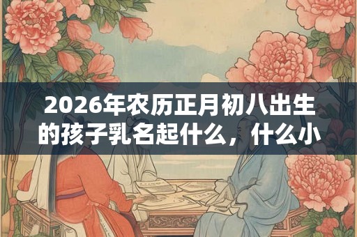 2026年农历正月初八出生的孩子乳名起什么，什么小名好？