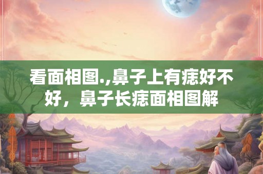 看面相图.,鼻子上有痣好不好，鼻子长痣面相图解