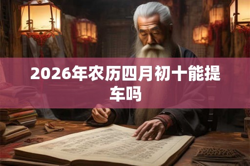 2026年农历四月初十能提车吗