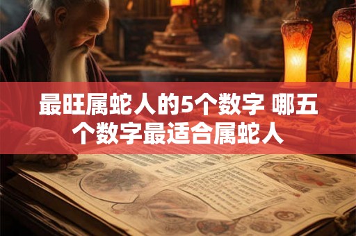 最旺属蛇人的5个数字 哪五个数字最适合属蛇人