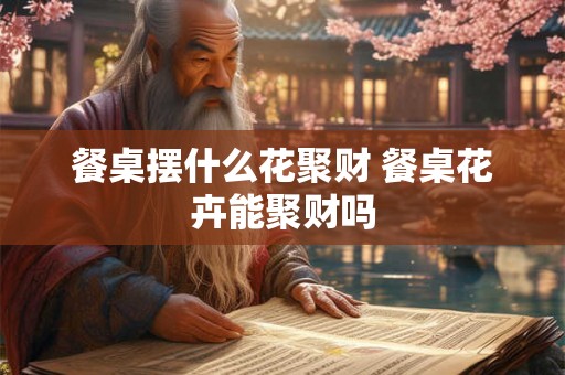 餐桌摆什么花聚财 餐桌花卉能聚财吗