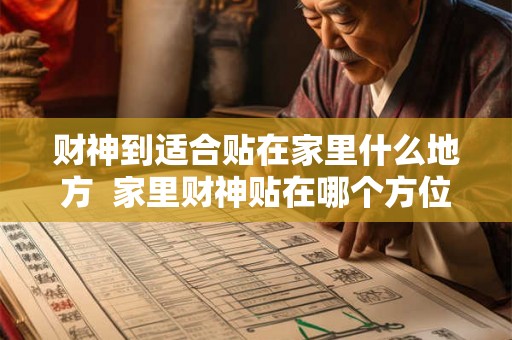 财神到适合贴在家里什么地方  家里财神贴在哪个方位好