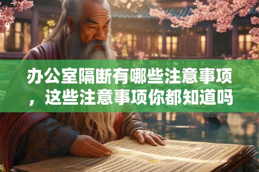 办公室隔断有哪些注意事项，这些注意事项你都知道吗？