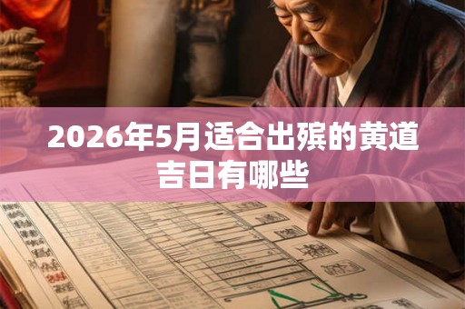 2026年5月适合出殡的黄道吉日有哪些