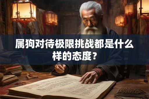 属狗对待极限挑战都是什么样的态度？