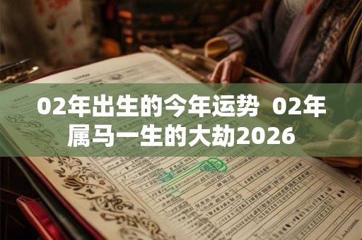 02年出生的今年运势  02年属马一生的大劫2026