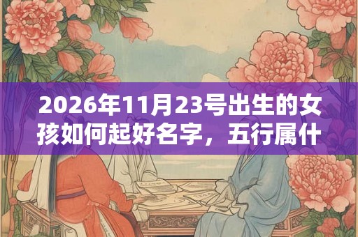 2026年11月23号出生的女孩如何起好名字，五行属什么