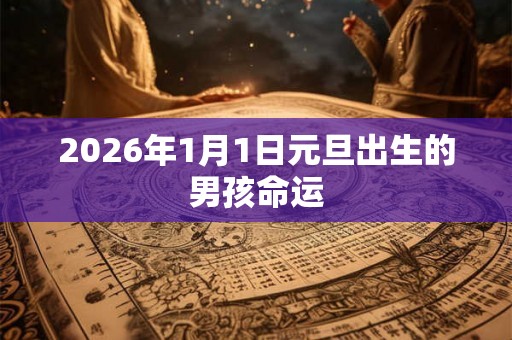 2026年1月1日元旦出生的男孩命运