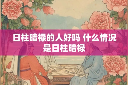 日柱暗禄的人好吗 什么情况是日柱暗禄
