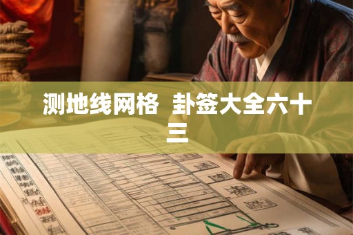 测地线网格  卦签大全六十三